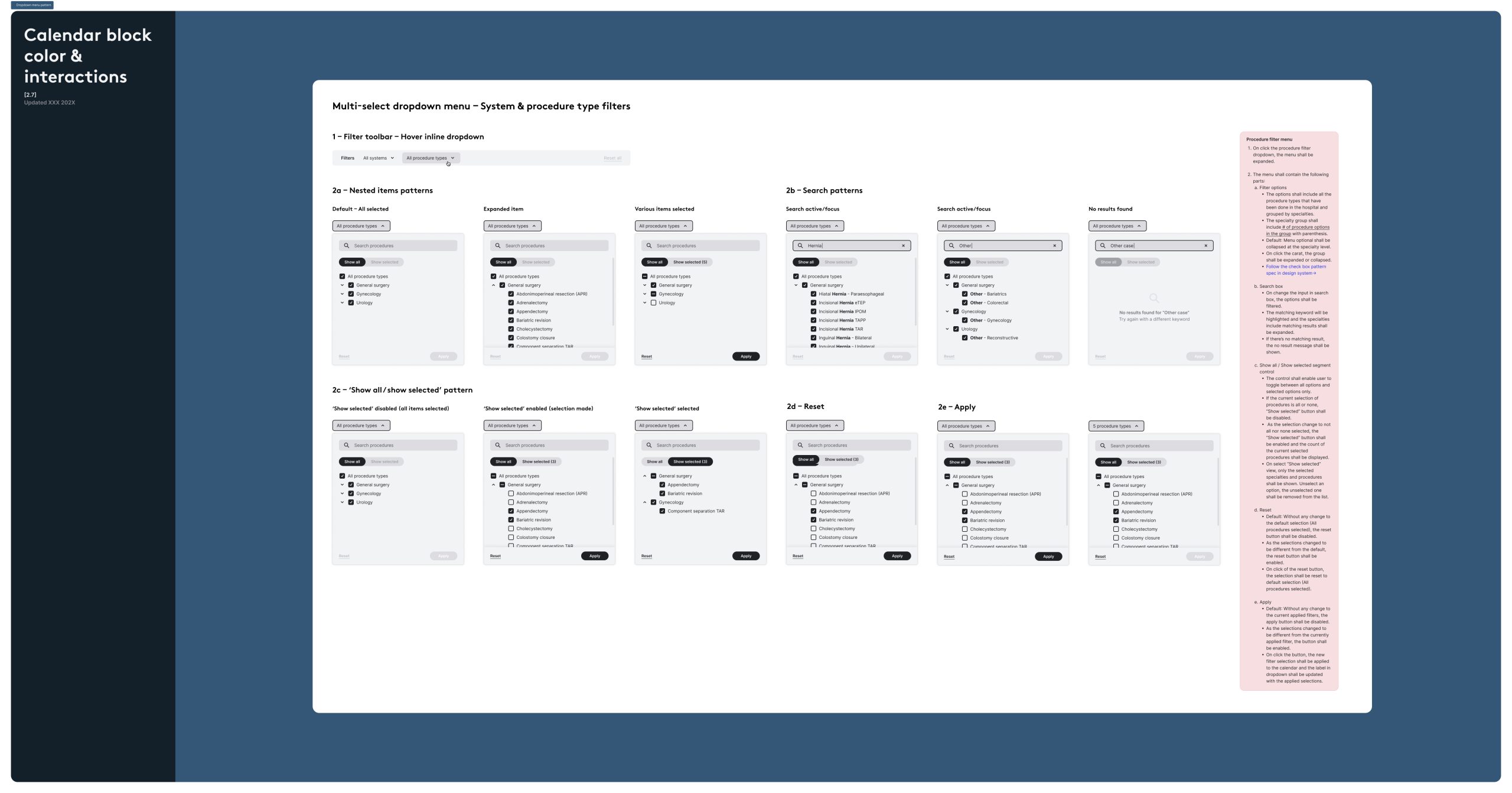 🔷 Dropdown menu pattern